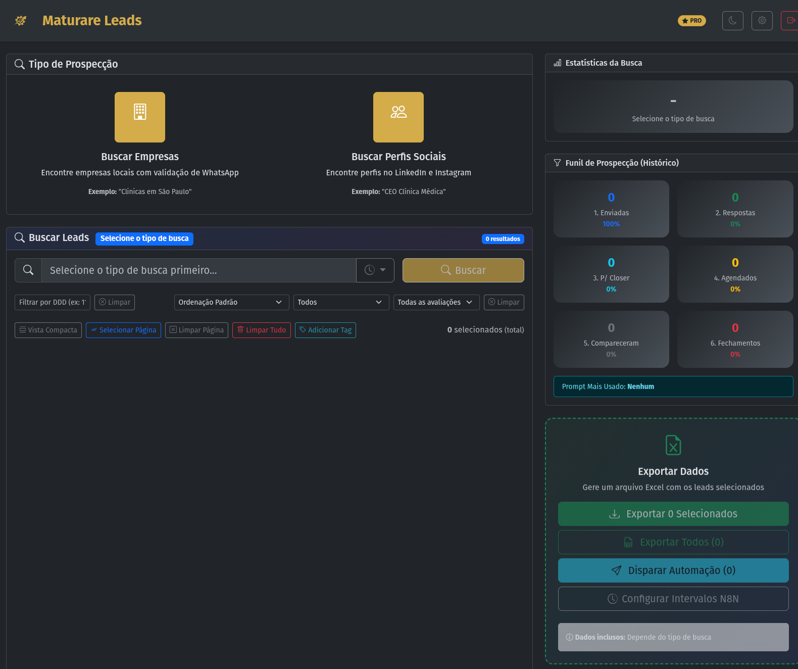 Dashboard Maturare Leads